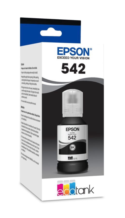 slide 2 of 3, Epson 542 Multipack - 3-Pack - Ultra High Capacity - Yellow, Cyan, Magenta - Ink Refill - For Ecotank Et-16500; Ecotank Pro Et-16600, Et-5850, Et-5880; Workforce Et-16500, 1 ct