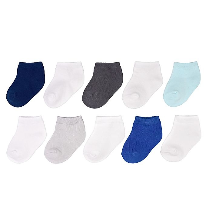 slide 1 of 1, goldbug Size 2-4Y Ankle Socks - Blue, 10 ct