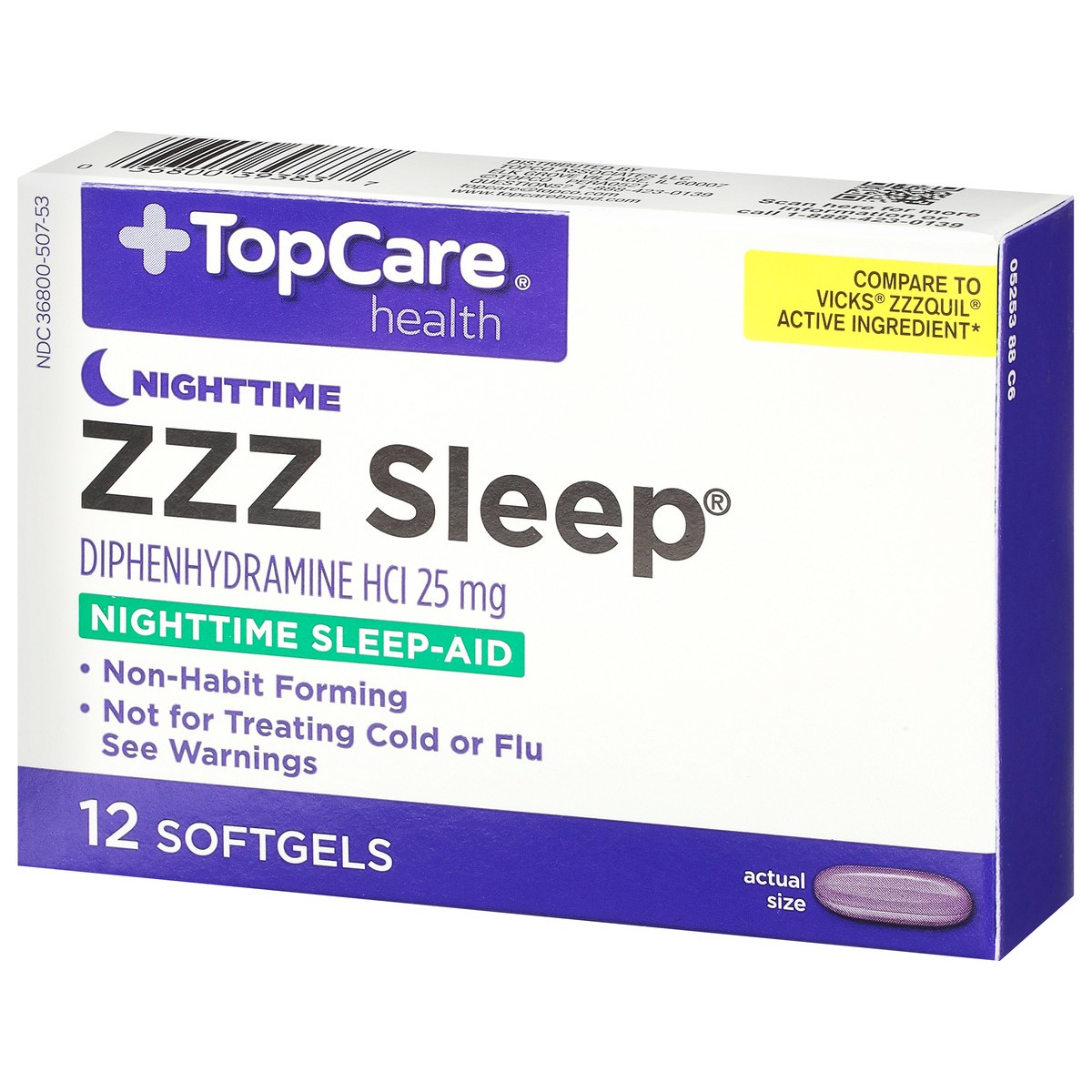 slide 11 of 15, Topcare Zzz Sleep Softgels, Nighttime Sleep Aid, 12 ct