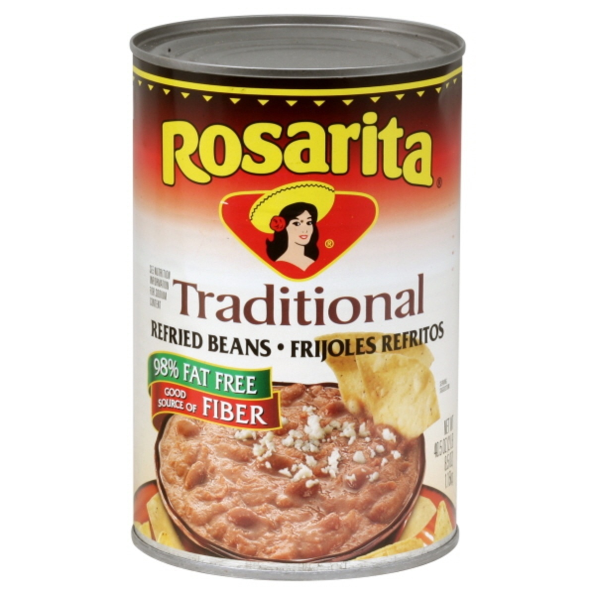 slide 1 of 1, Rosarita Refried Beans, 40.5 oz