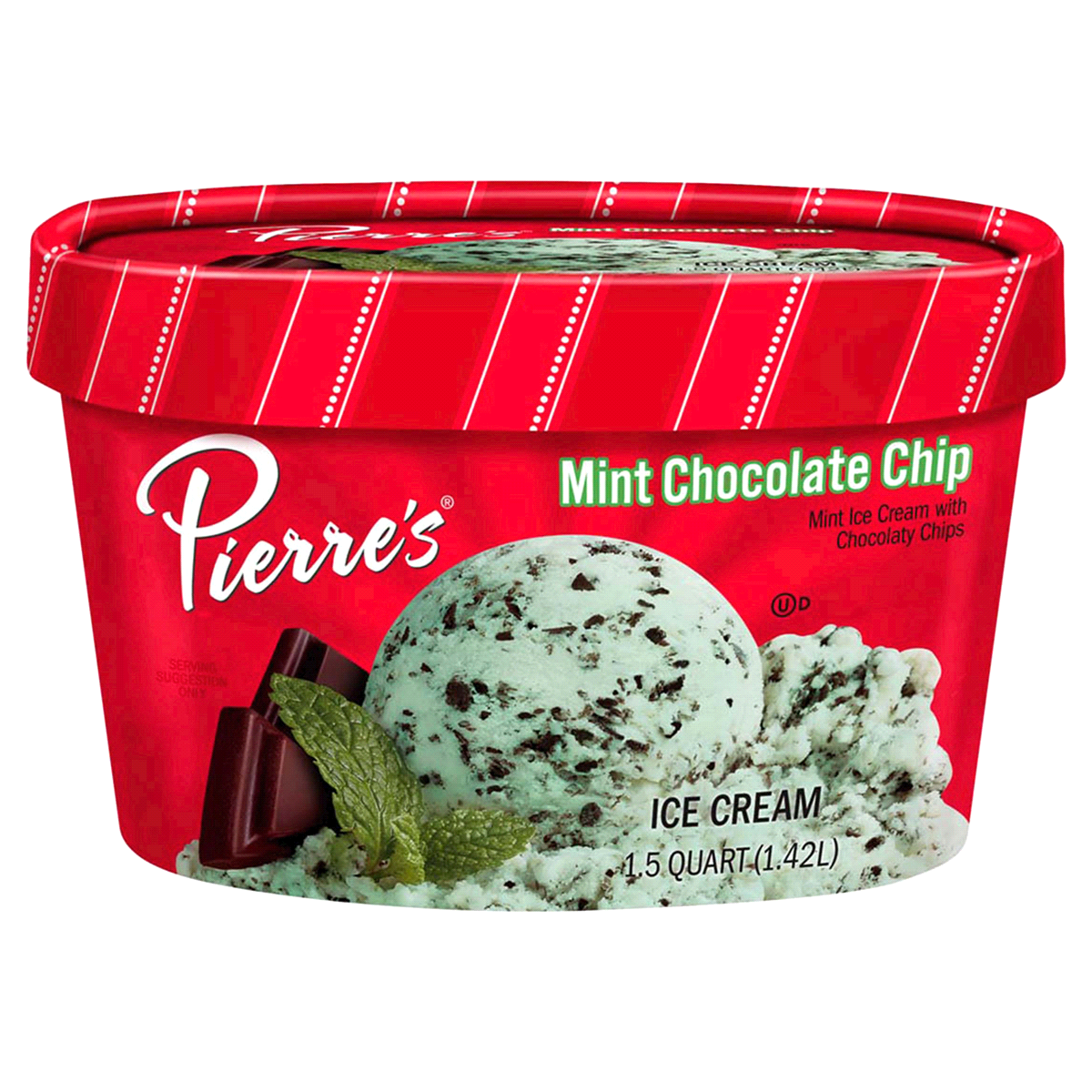 slide 1 of 9, Pierre's Pierres Ice Cream Mint Chocolate Chip, 48 fl oz