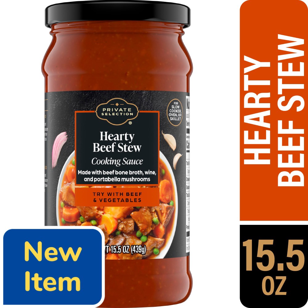 slide 1 of 2, Private Selection Hearty Beef Stew Cooking Sauce, 15.5 oz
