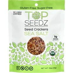 Top Seedz Organic Ginger Sea Salt Round Cracker