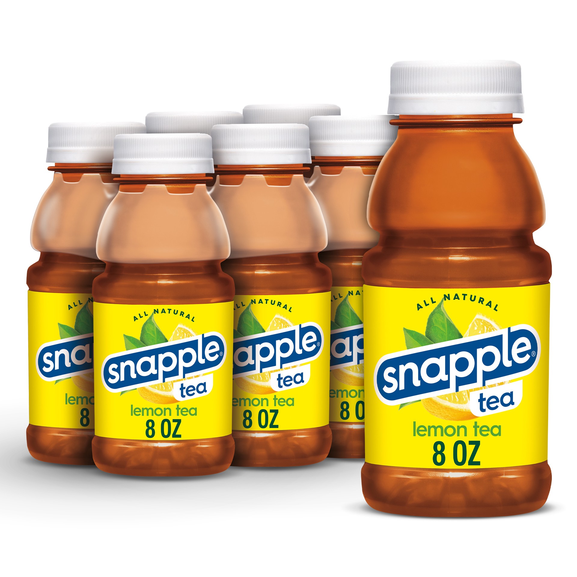 slide 1 of 5, Snapple Lemon Tea, 8 fl oz bottles, 6 pack, 6 ct