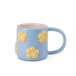 Core Home Bubble Flower Mug - Blue