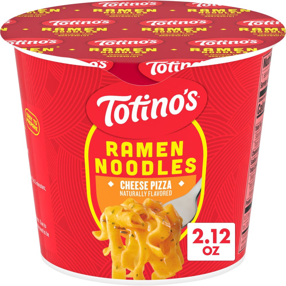 slide 6 of 6, Totino's Cheese Pizza Flavor Ramen Noodles Soup Cup, 2.12 oz