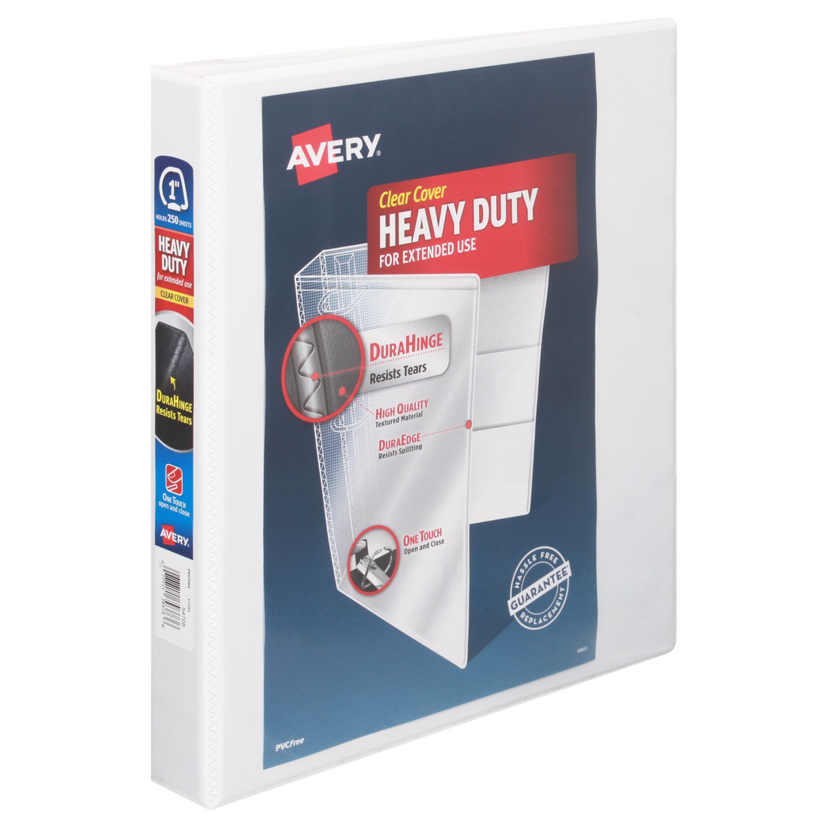 slide 5 of 11, Avery 1 Inch Heavy Duty Clear Cover Binder 1 ea, 1 ct