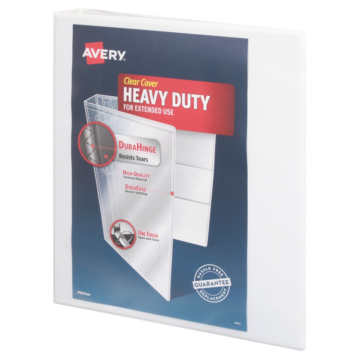 slide 6 of 11, Avery 1 Inch Heavy Duty Clear Cover Binder 1 ea, 1 ct