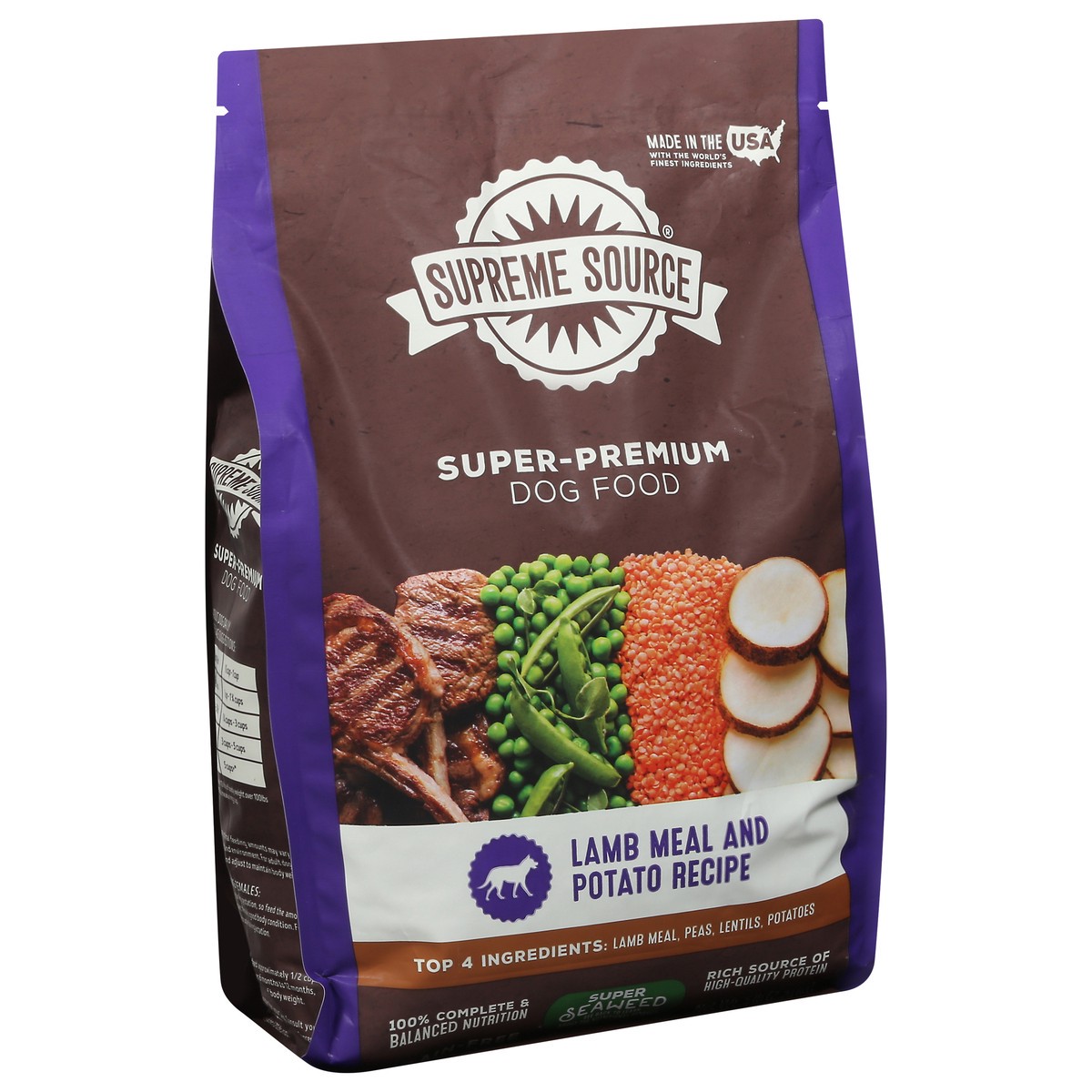 slide 3 of 14, Supreme Source Super-Premium Lamb Meal and Potato Recipe Dog Food 5 lb, 5 lb