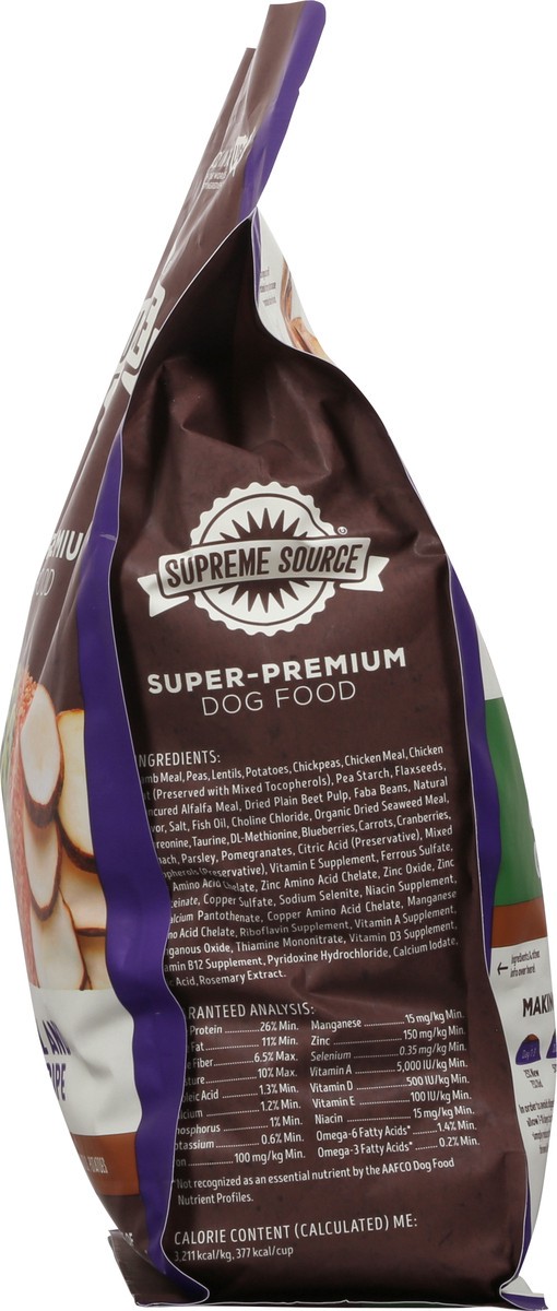 slide 6 of 14, Supreme Source Super-Premium Lamb Meal and Potato Recipe Dog Food 5 lb, 5 lb