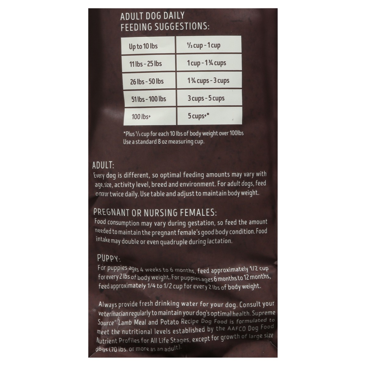 slide 7 of 14, Supreme Source Super-Premium Lamb Meal and Potato Recipe Dog Food 5 lb, 5 lb