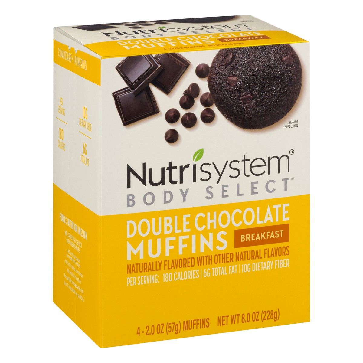 slide 12 of 12, Nutrisystem Body Select Breakfast Double Chocolate Muffins 4 ea, 4 ct