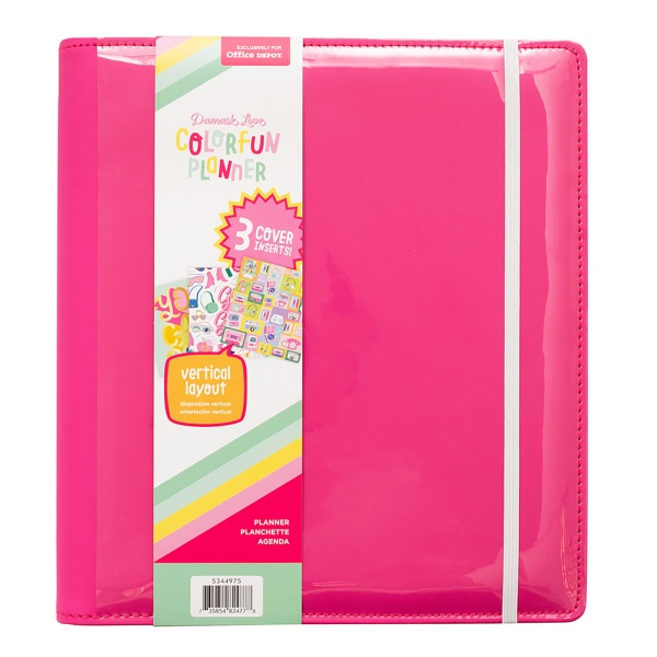 slide 1 of 2, American Crafts Damask Love Colorfun Planner, 9-1/2'' X 8-1/2'', Pink You Can Do It, 356267, 1 ct