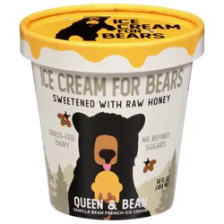 Ice Cream for Bears Queen & Bean Ice Cream 14 fl oz