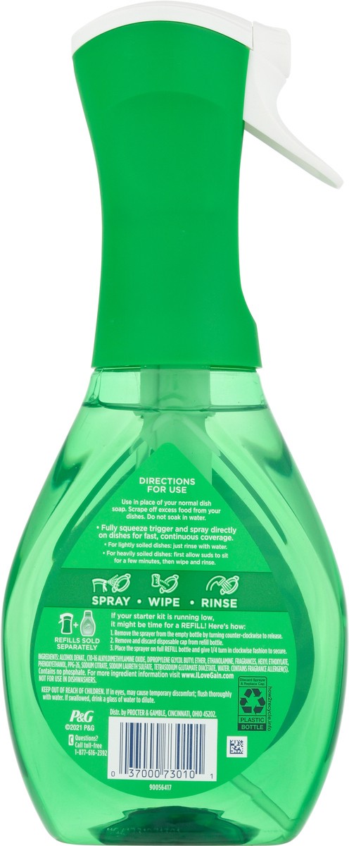 slide 2 of 9, Gain Dish Spray Starter Kit Original, 16 oz