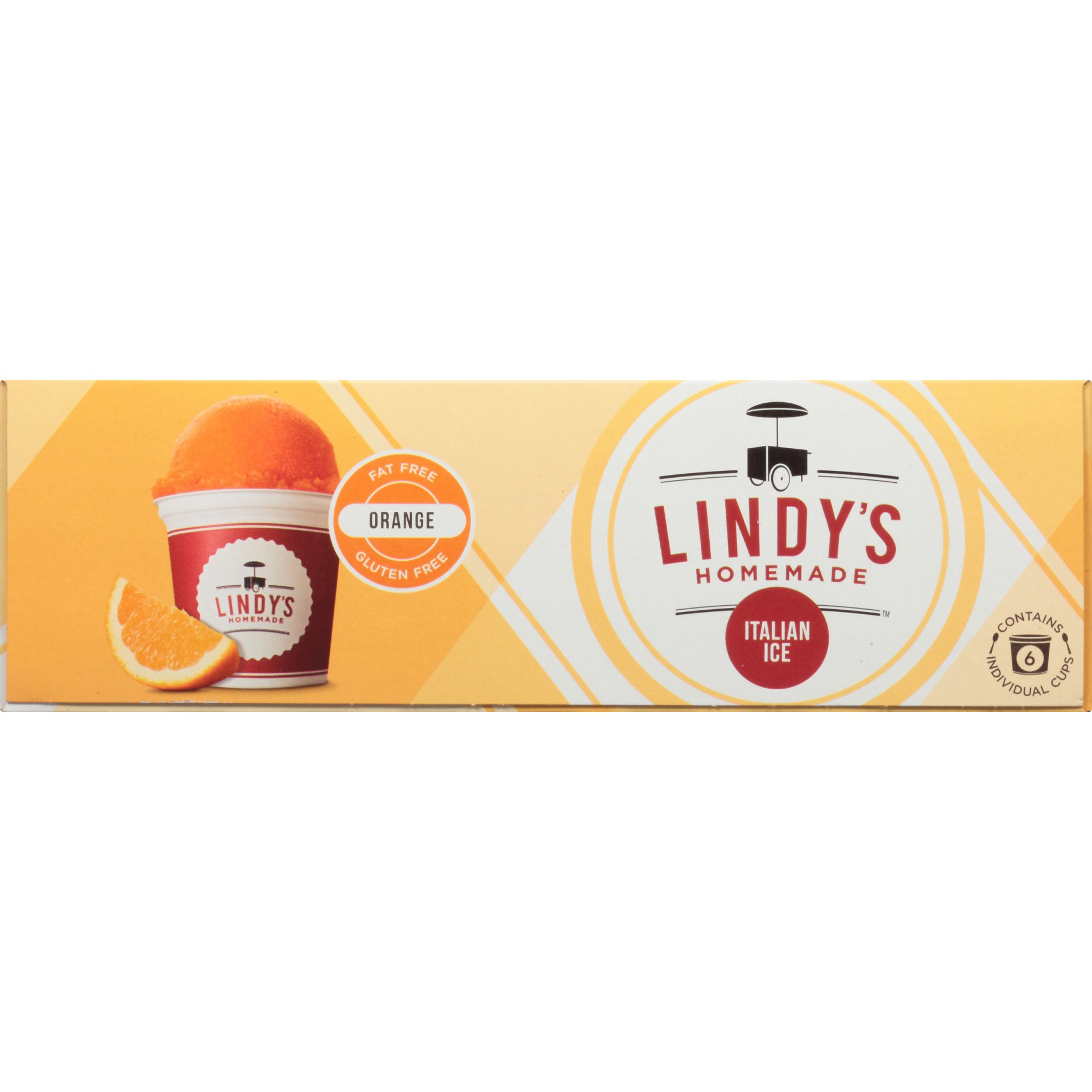 slide 3 of 8, Lindy's Homemade Orange Italian Ice 6 - 6 fl oz Cups, 6 ct