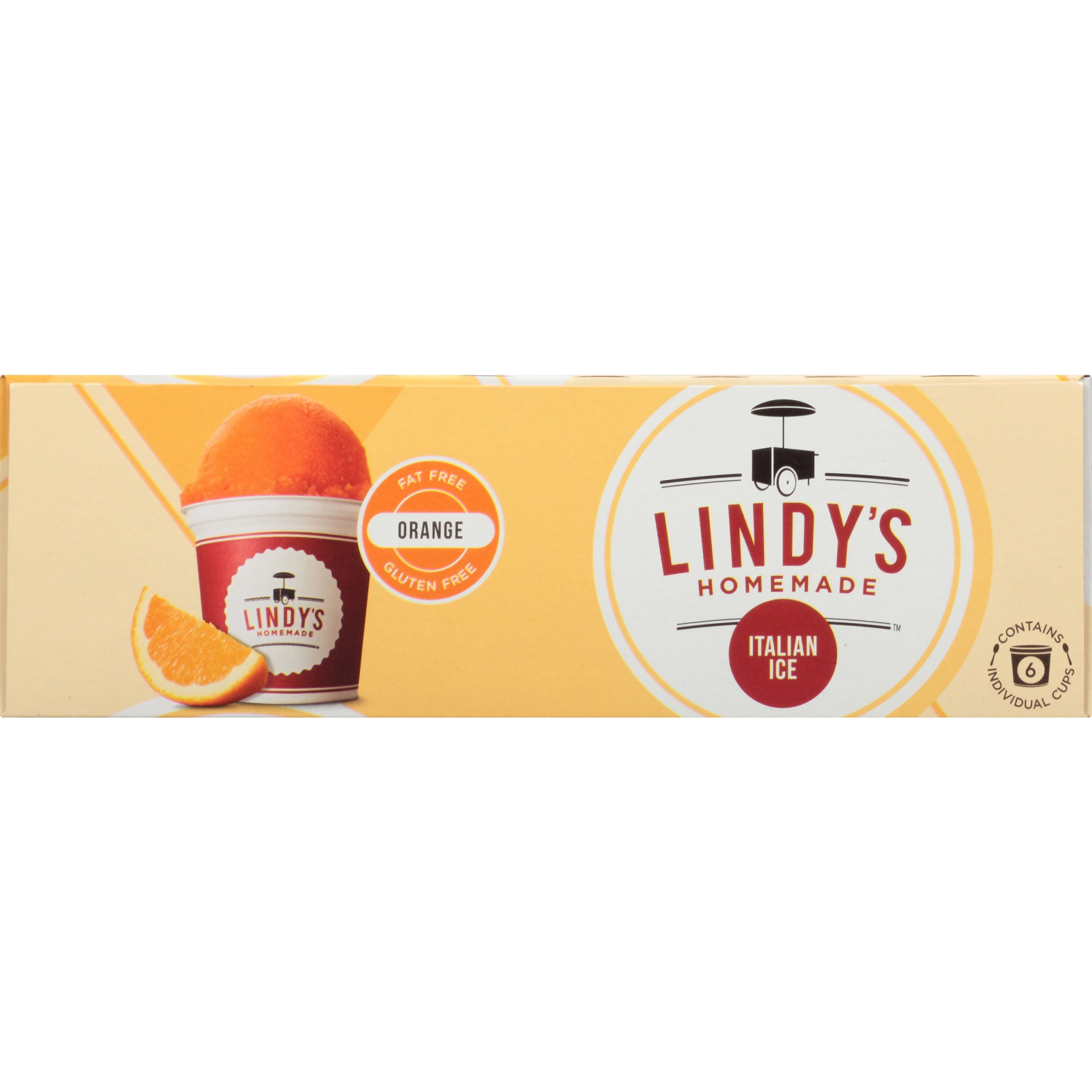 slide 8 of 8, Lindy's Homemade Orange Italian Ice 6 - 6 fl oz Cups, 6 ct