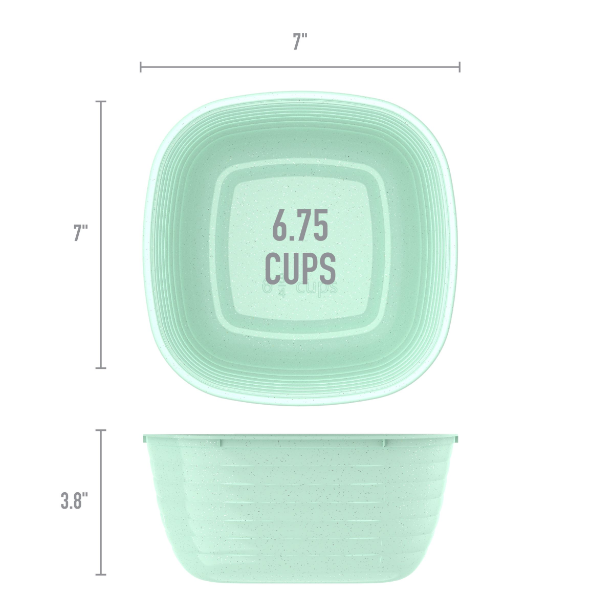 slide 3 of 4, Bentgo Prep 1-Compartment Bowl (Glitter Garden Collection) - Sage Leaf Glitter, 1 ct