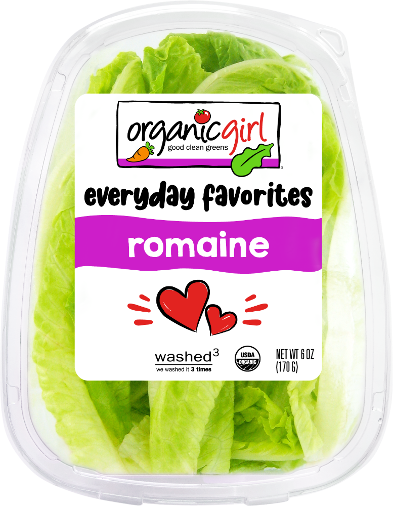 slide 1 of 1, Org Girl Romaine True Hearts, 6 oz