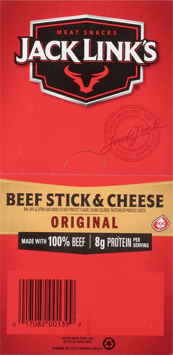 slide 7 of 12, Jack Link's Original Beef Stick & Cheese 16 ea, 16 ct