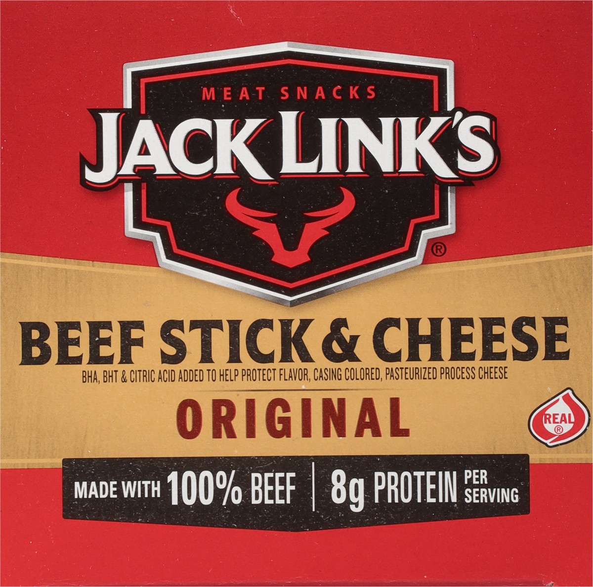 slide 9 of 12, Jack Link's Original Beef Stick & Cheese 16 ea, 16 ct