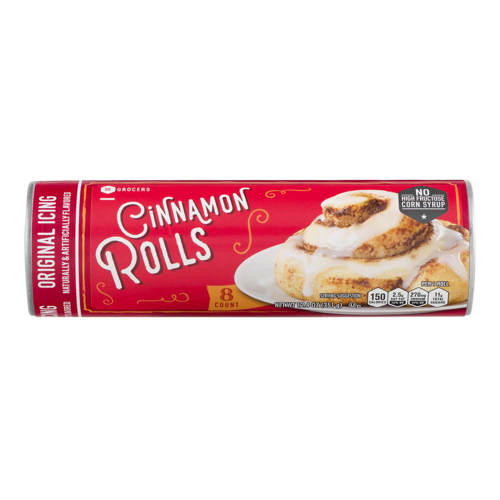 slide 1 of 1, SE Grocers Cinnamon Rolls Org, 8 ct