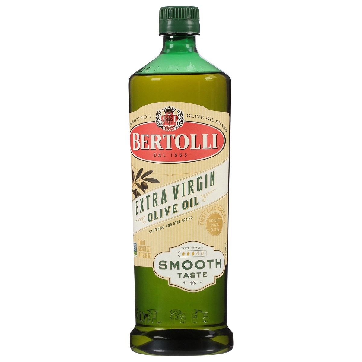 slide 8 of 13, Bertolli Smooth Taste Extra Virgin Olive Oil 25.36 fl oz, 25.36 fl oz