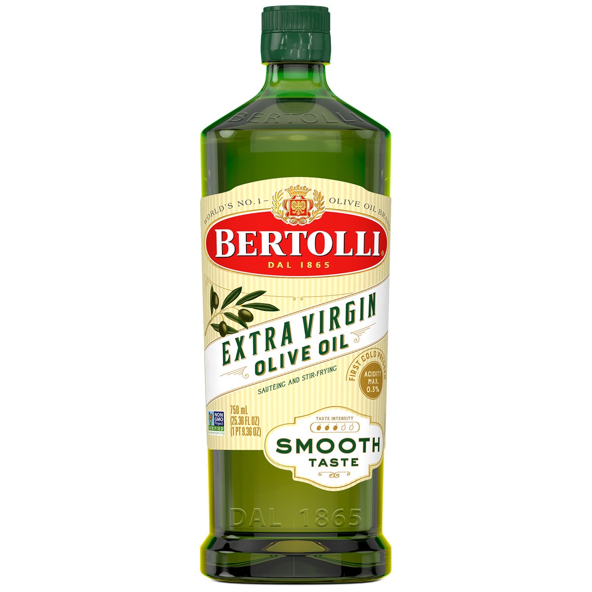slide 1 of 13, Bertolli Smooth Taste Extra Virgin Olive Oil 25.36 fl oz, 25.36 fl oz