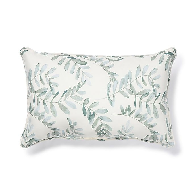 slide 1 of 1, Bee & Willow Home Fern Indoor/Outdoor Oblong Throw Pillow - Water, 1 ct