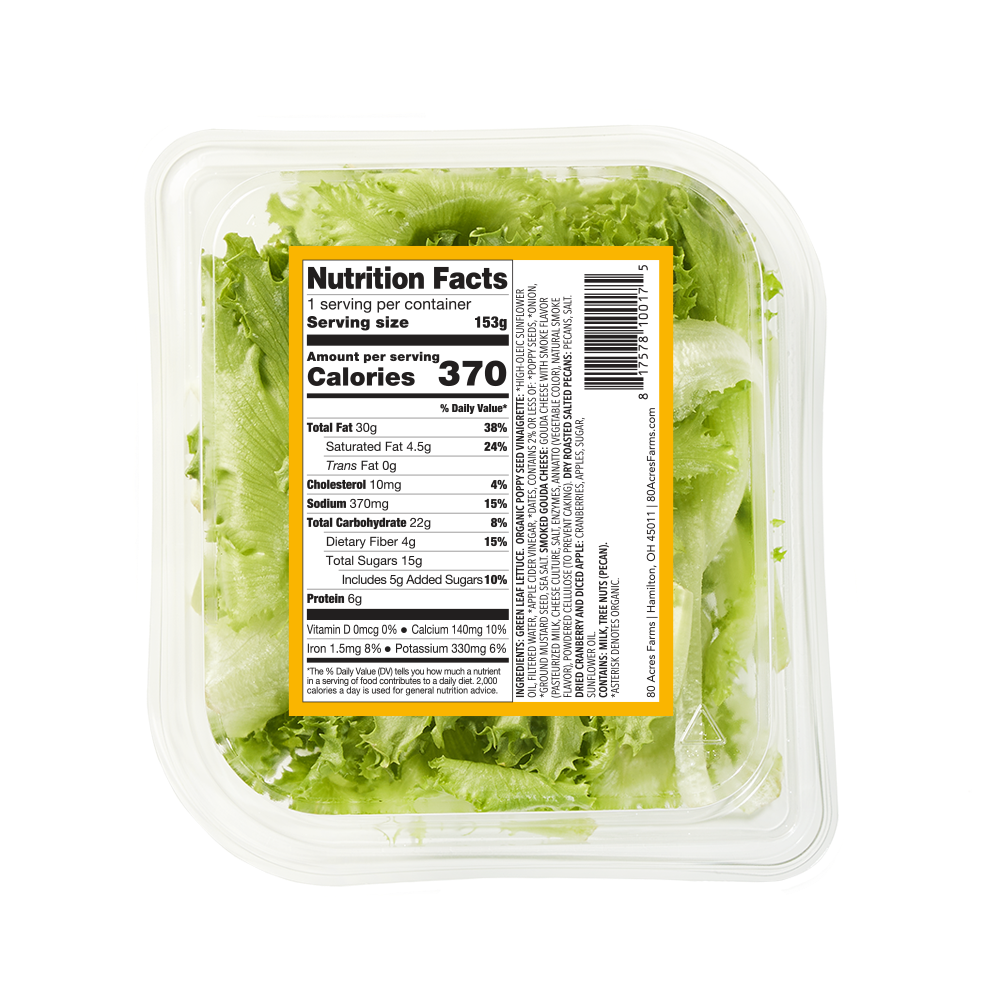 slide 2 of 3, 80 Acres Farms® Feelin' Gouda Salad Kit, 5.6 oz