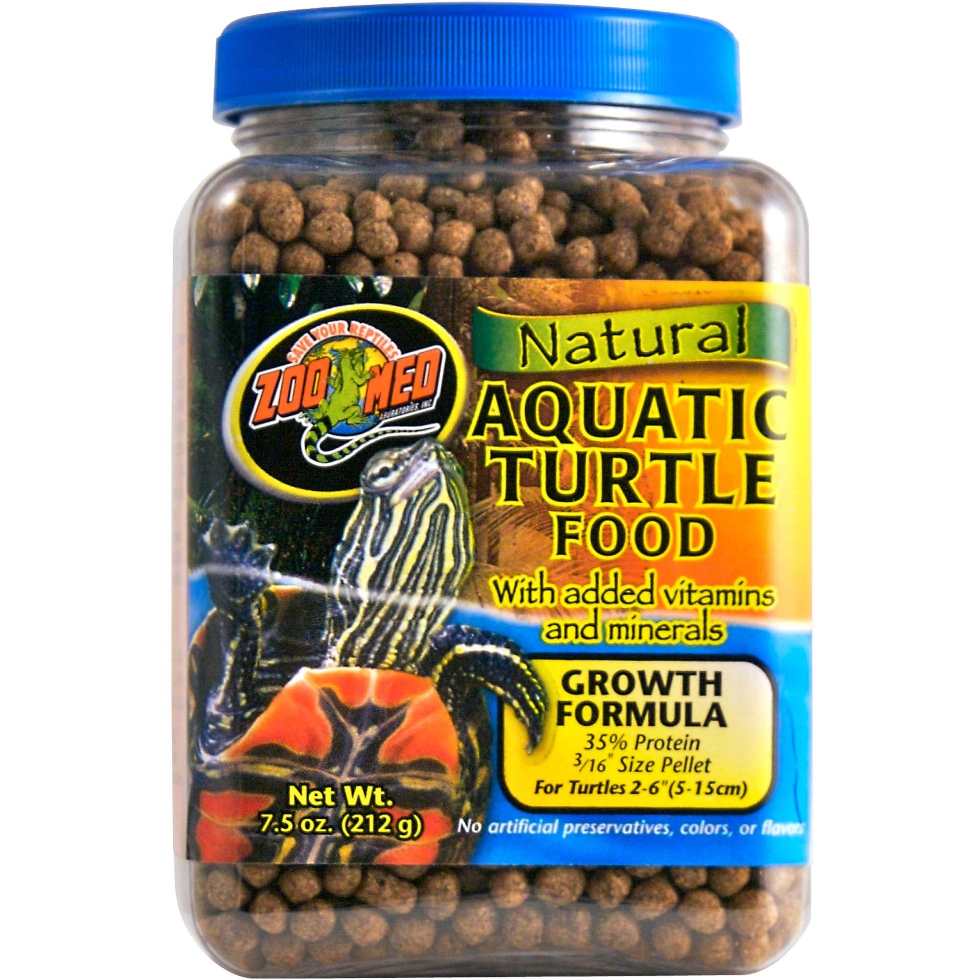 slide 1 of 1, Zoo Med Aquatic Turtle Food Growth Formula, 13 oz