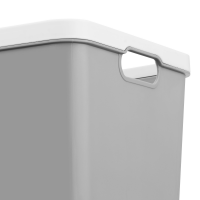 slide 12 of 13, Whitmor Two Tone Rectangle Tote Lg White/Gray, 1 ct