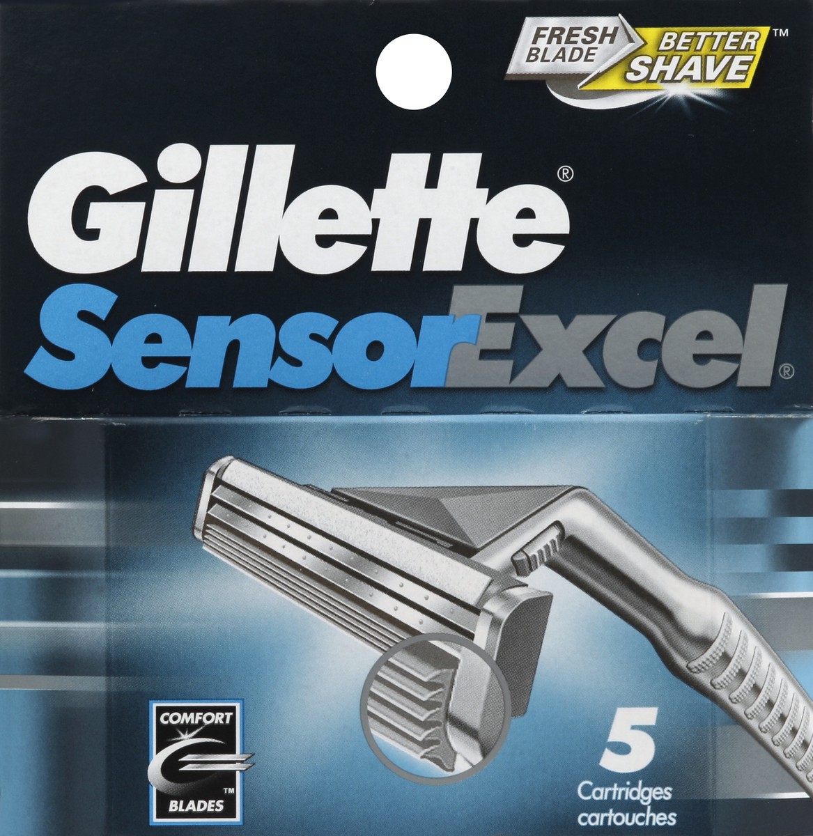 slide 2 of 4, Gillette Cartridges 5 ea, 5 ct