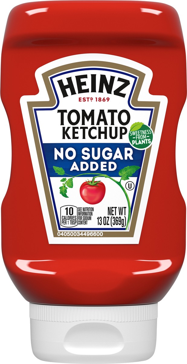 slide 4 of 9, Heinz Tomato Ketchup with No Sugar Added, 13 oz Bottle, 13 oz