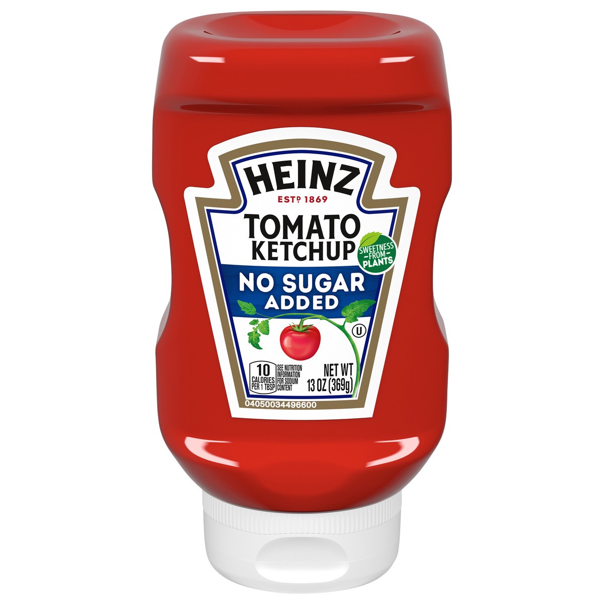slide 1 of 9, Heinz Tomato Ketchup with No Sugar Added, 13 oz Bottle, 13 oz
