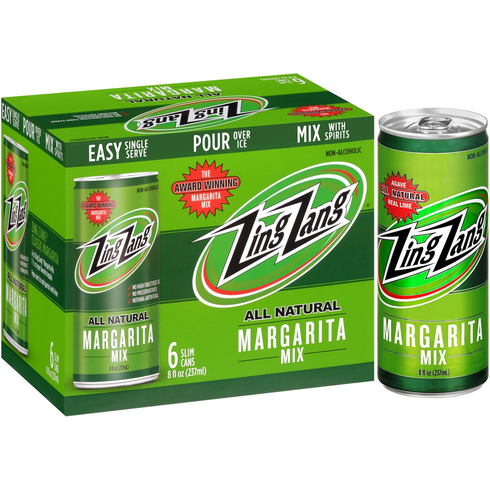 slide 6 of 8, Zing Zang Margarita Mix 8 oz Cans, 6 ct; 8 oz