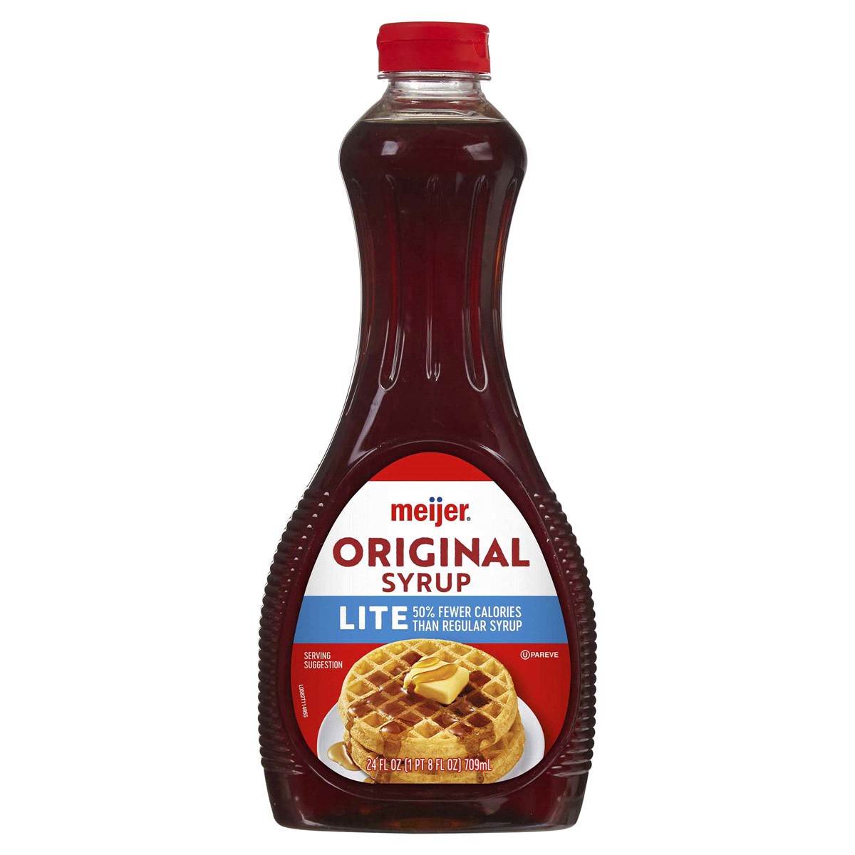 slide 1 of 5, Meijer Lite Syrup, 24 oz