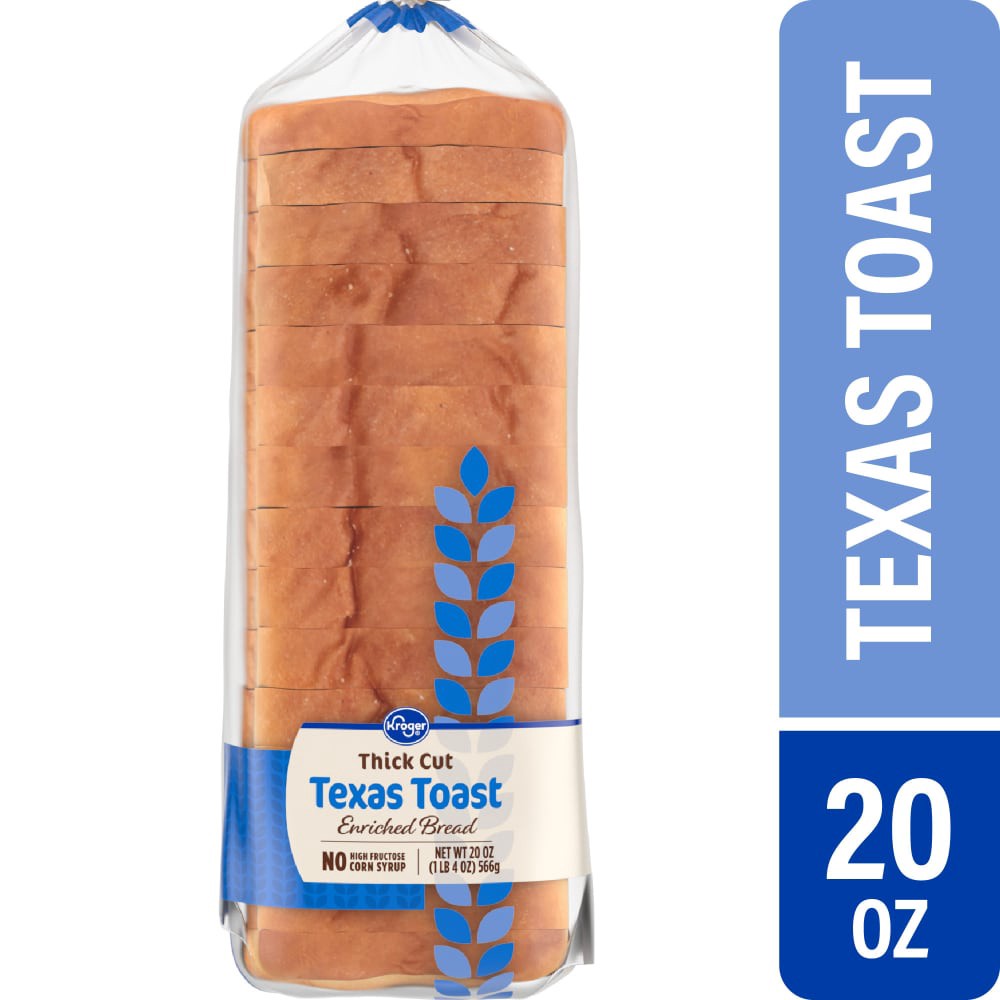 slide 1 of 5, Kroger Thick Cut Texas Toast Enriched Bread, 20 oz