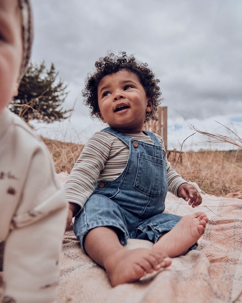 slide 3 of 5, Littleplanet Baby 2-Pack Organic Cotton Bodysuits Beaver Creek, Stripes 24M, 1 ct