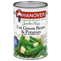 Hanover Cut Green Beans & Potatoes in Ham Flavored Sauce 39 oz