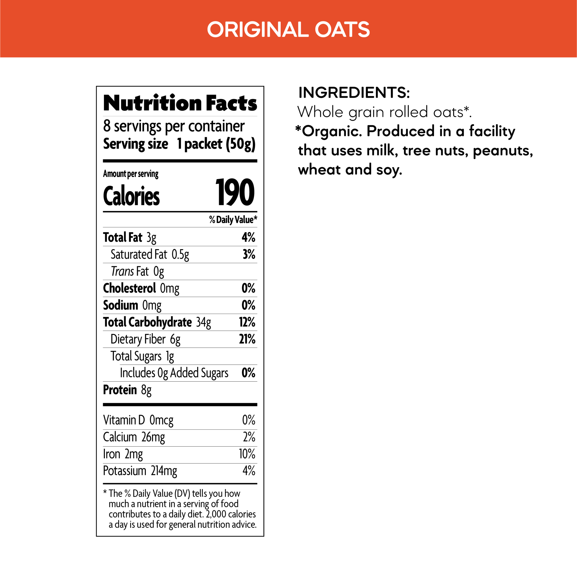 slide 6 of 6, Nature's Path Organic Nature's Path Originalinstant Oatmeal, 8 ct