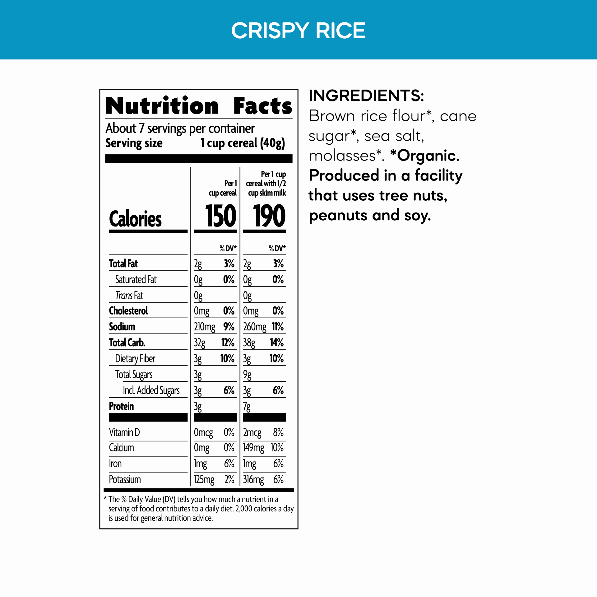 slide 6 of 6, Nature's Path Organic Crispy Rice Cereal, 10 oz