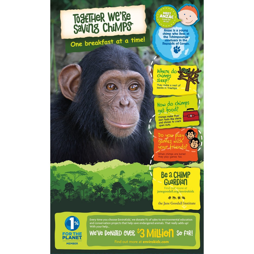 slide 3 of 4, Nature's Path Organic Nature's Path Envirokidz Organic Choco Chimps Cereal 10oz Box, 10 oz