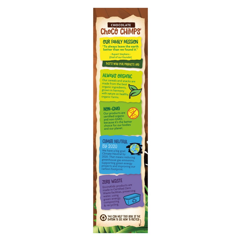 slide 4 of 4, Nature's Path Organic Nature's Path Envirokidz Organic Choco Chimps Cereal 10oz Box, 10 oz