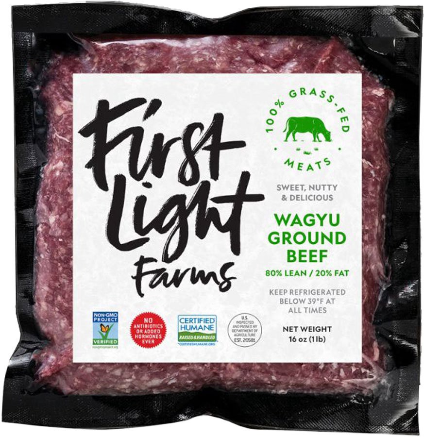 slide 1 of 1, First Light Grass Fed Wagyu Ground Beef, 16 oz