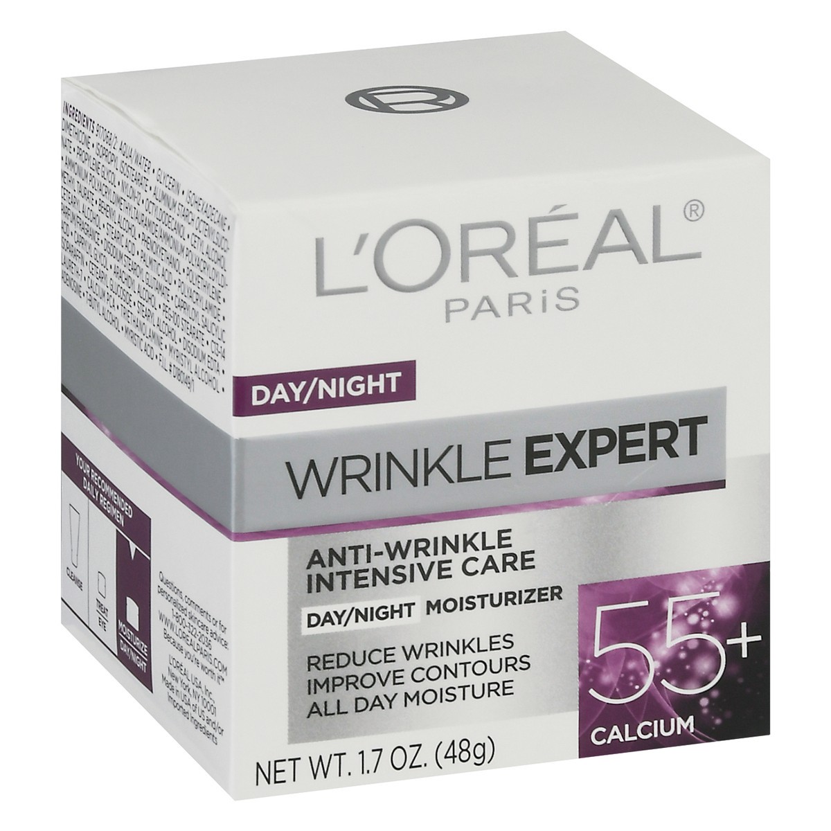 slide 5 of 11, L'Oréal Wrinkle Expert 55+ Calcium Day/Night Moisturizer 1.7 oz, 1.7 oz