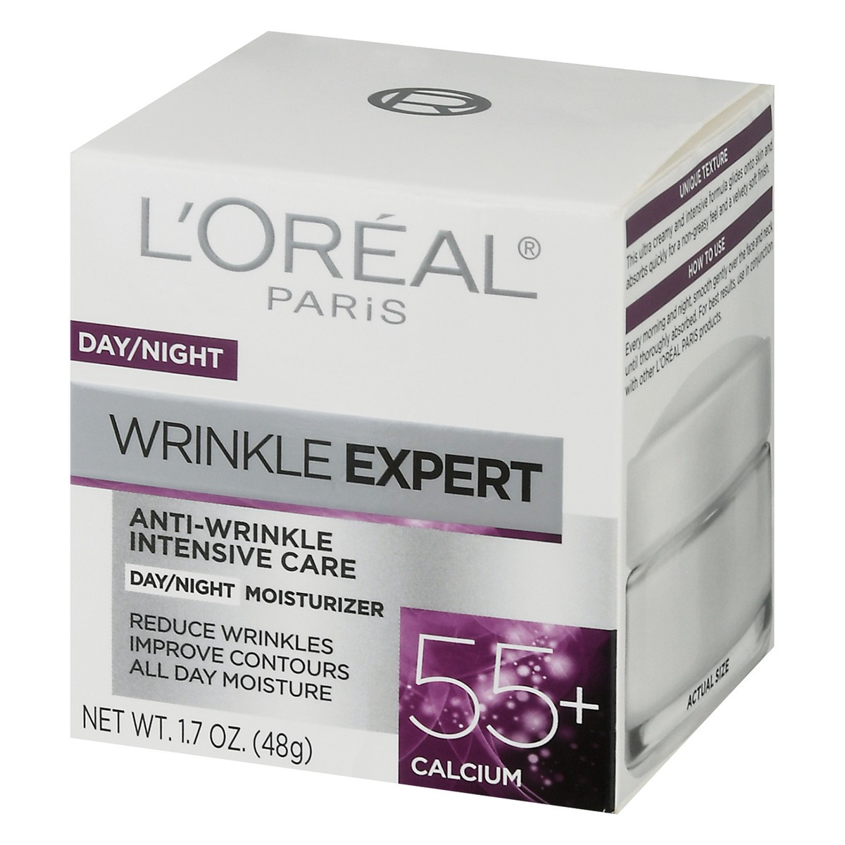slide 4 of 11, L'Oréal Wrinkle Expert 55+ Calcium Day/Night Moisturizer 1.7 oz, 1.7 oz
