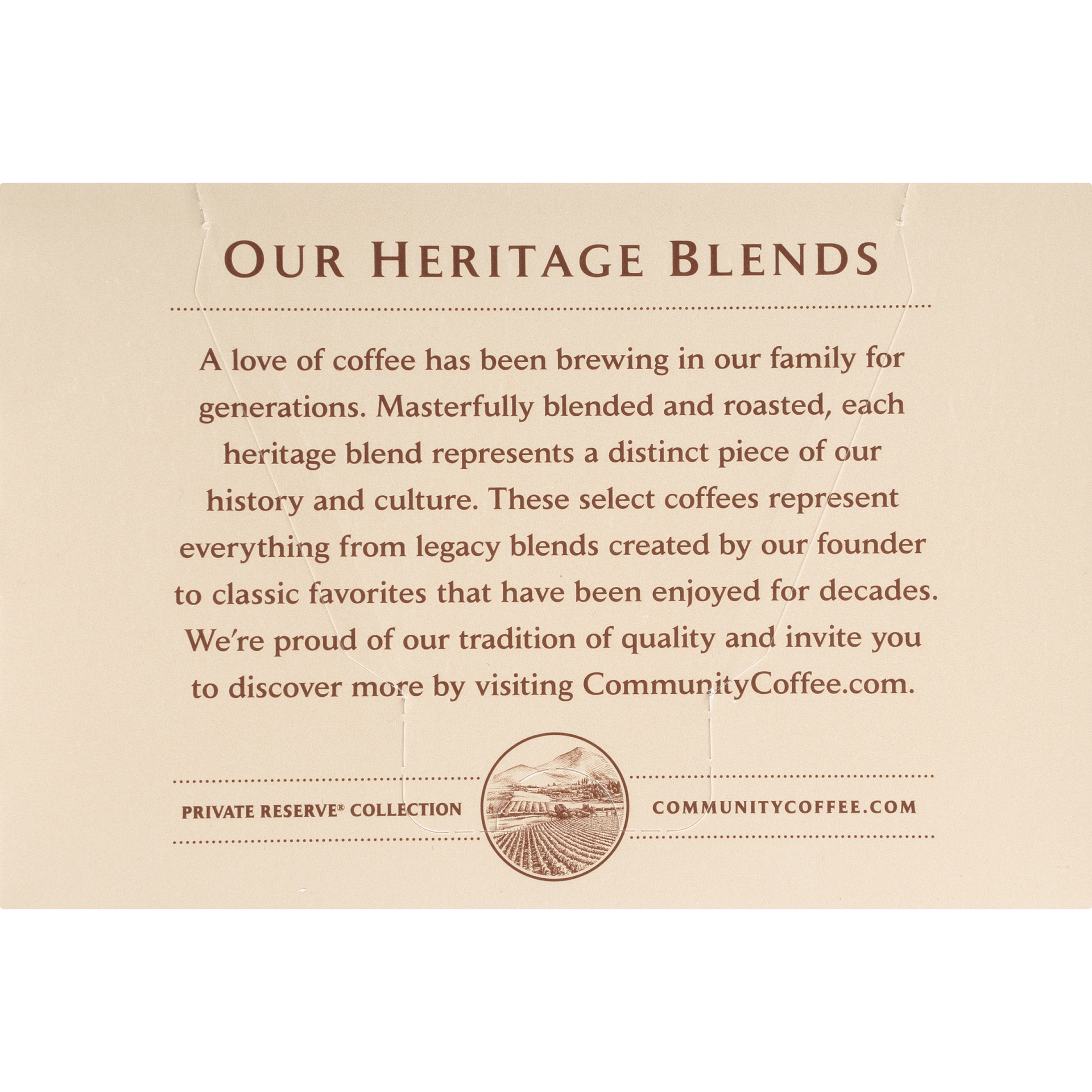 slide 7 of 7, Community Coffee Private Reserve Heritage Blend, 10 ct
