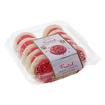 slide 1 of 1, Our Specialty Go Texan Pink Frosted Sugar Cookies 12-13.5 oz. Containers, 10.13 lb