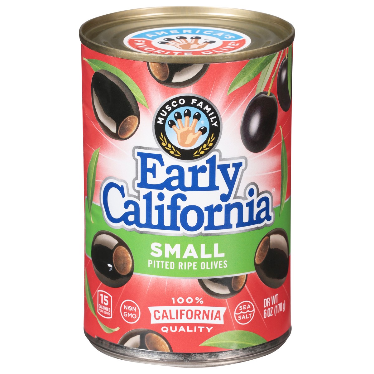 slide 1 of 12, Early California Pitted Ripe Olives Small 6 oz,